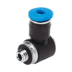 Racor mini codo QSML, M5, tubo 3 mm