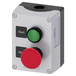 Caja mando 3SU, plástico, 22mm, 2 puntos