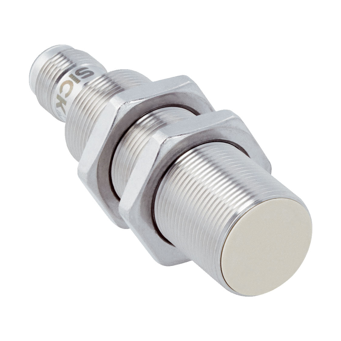 Inductivo IMF18, NPN NO, Sn=8 mm ultracorta, casi enrasado, C.c. 3 hilos, M12 4P