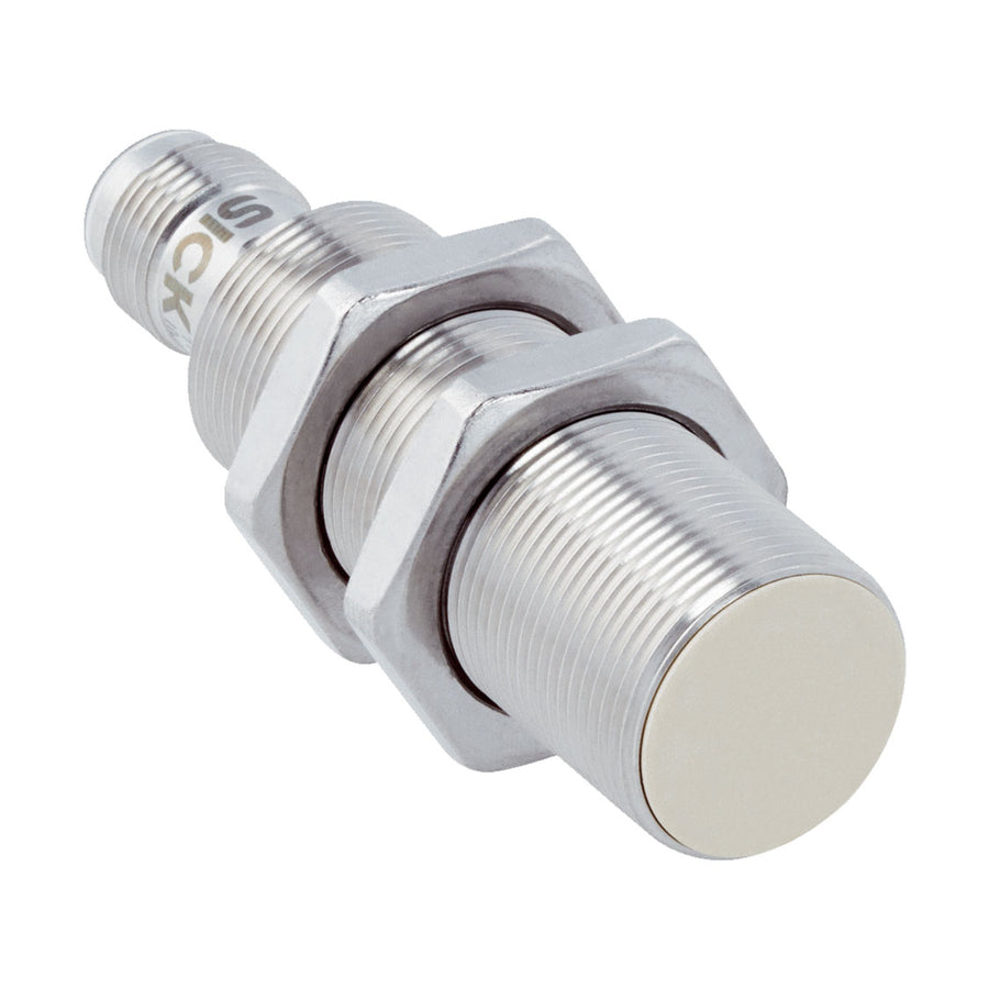 Inductivo IMF18, NPN NO, Sn=8 mm ultracorta, casi enrasado, C.c. 3 hilos, M12 4P