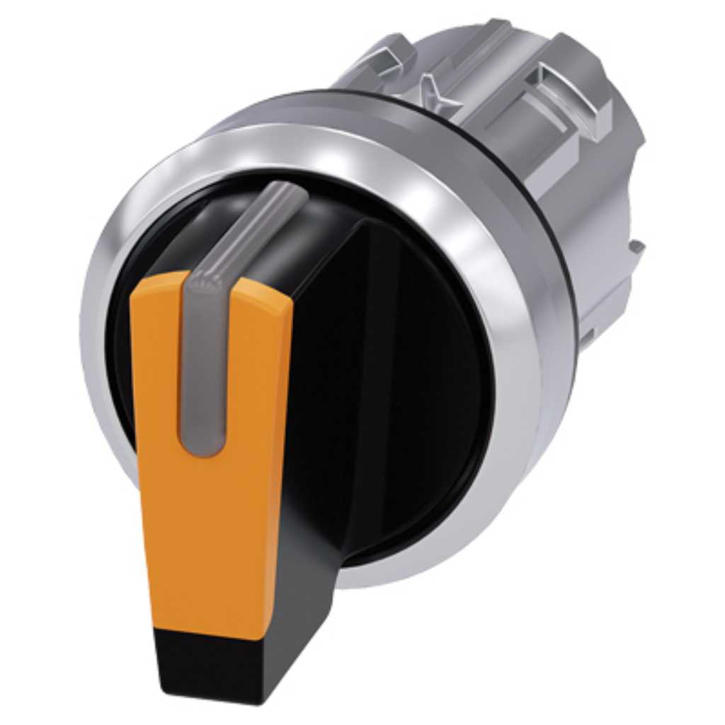 Cabeza selector 3SU, 22mm, metal, selector
