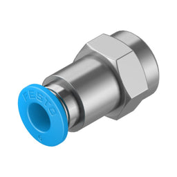 Racor recto rosca hembra QSF, 1/8, tubo 6 mm