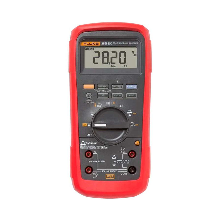 Multímetro digital de verdadero valor eficaz intrínsecamente seguro Fluke 28 II Ex