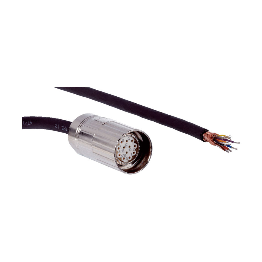 Cable sensor DOL, hembra M23 12P, abierto, SSI, apant., 15m 11H PUR