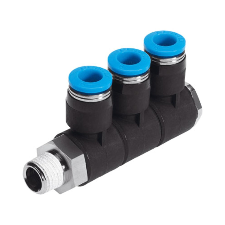 Distribuidor múltiple QSLV3-3/8-10, DN 5,3 mm