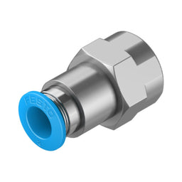 Racor recto rosca hembra QSF, 1/4, tubo 8 mm