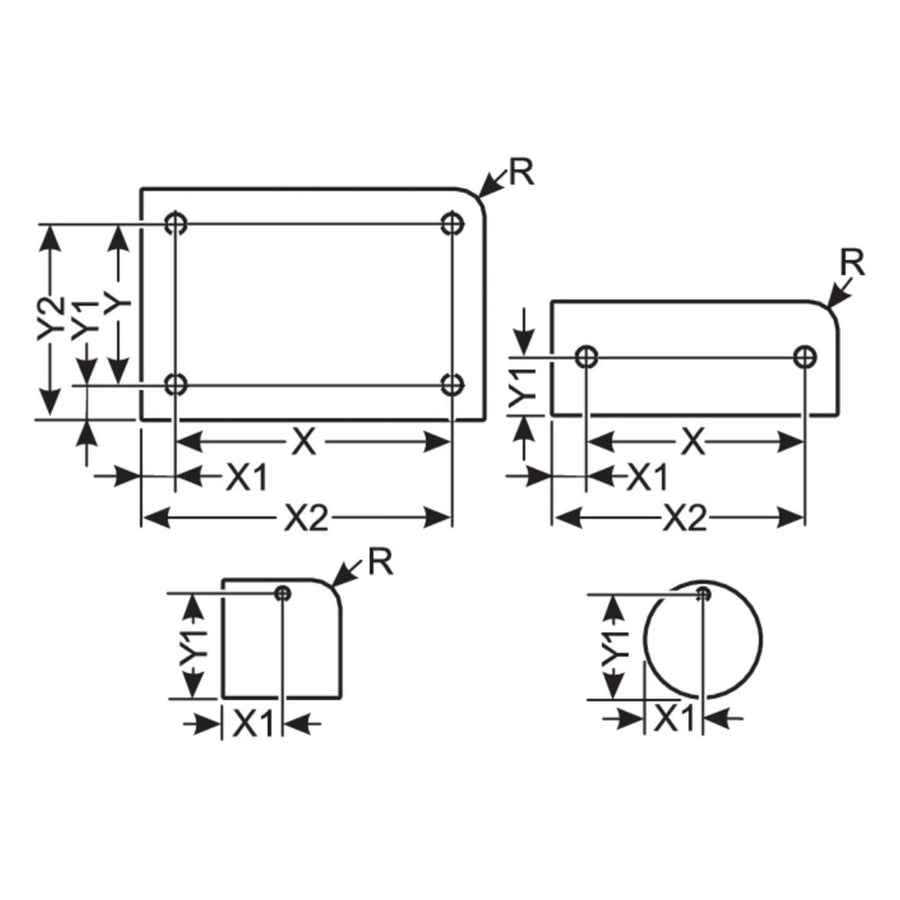 ALU/K 100x60 SI Elox R2 HF 4x2,5, MS1,0