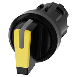 Cabeza selector 3SU, 22mm, plástico, amarillo, selector