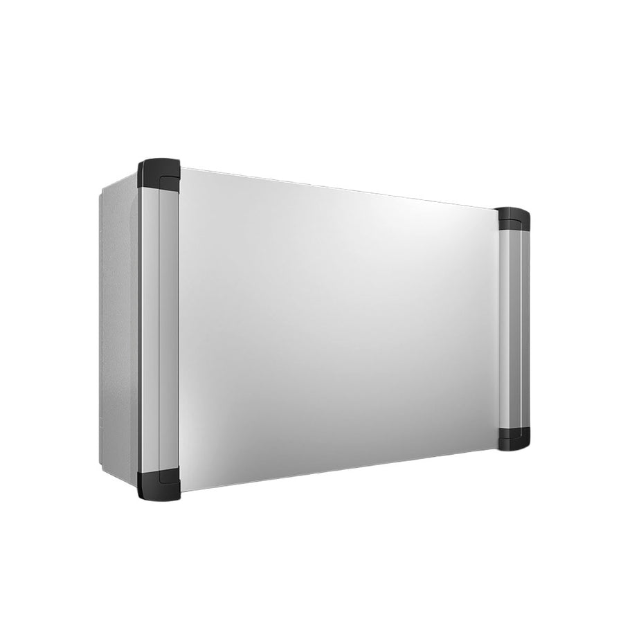 AX caja de mando con asas laterales, 500x500x210 mm, con asas de aluminio, acceso para mantenimie