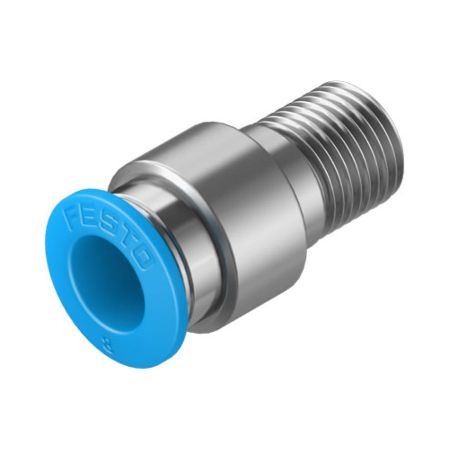 Racor recto QS, 1/8, tubo 8 mm