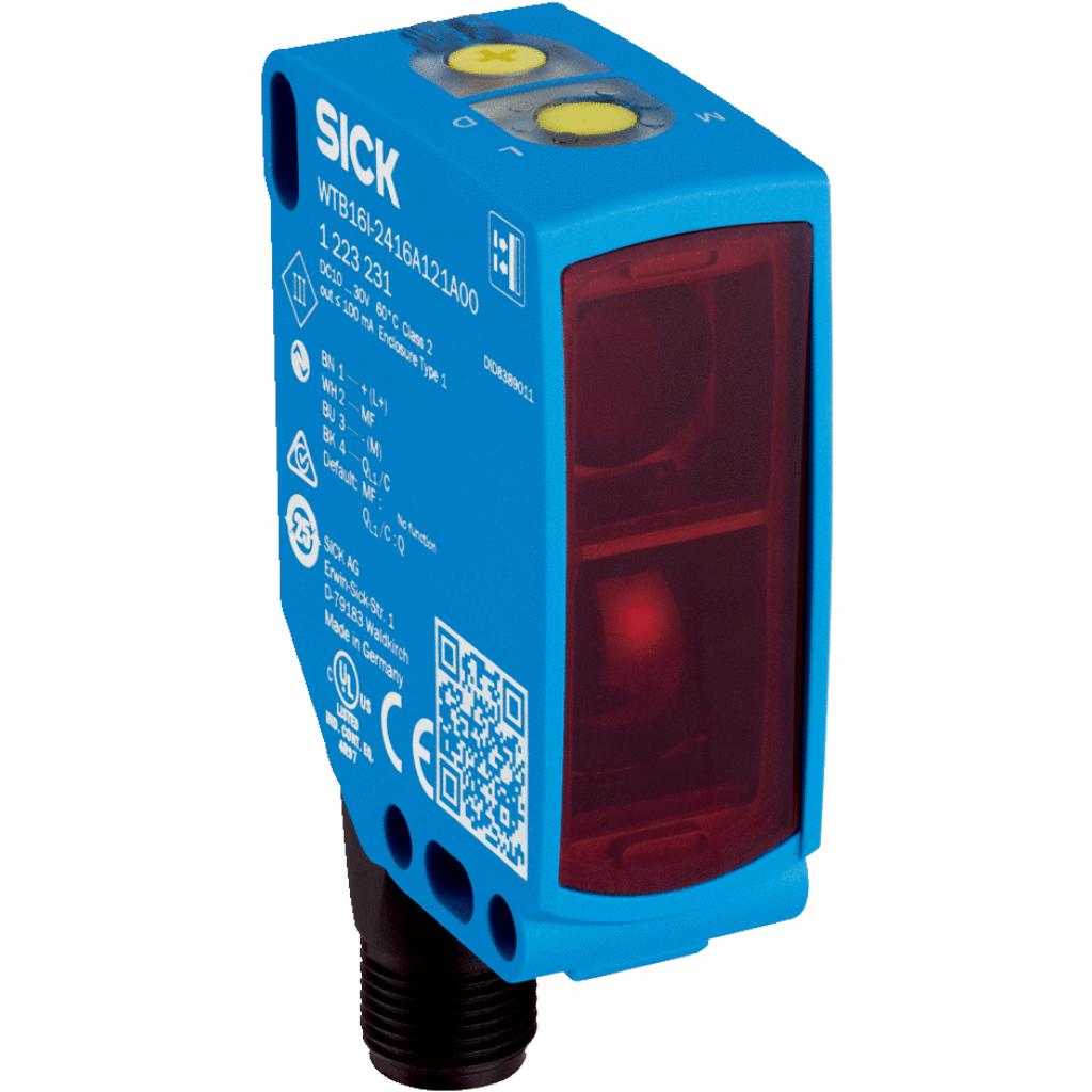 Fotocélula detección sobre objeto WTB16I LED, PNP/NPN, claro/oscuro, M12 4P