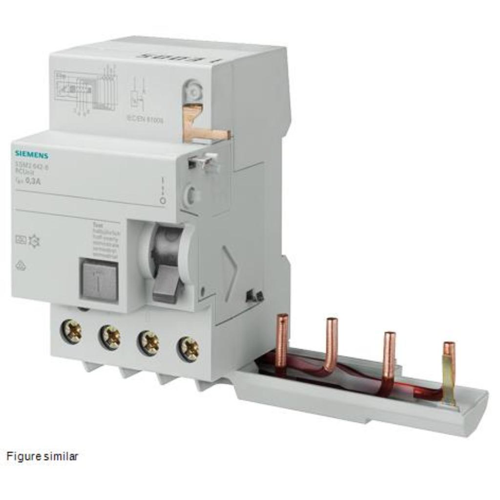 Bloque de protección diferencial, 4 polos, tipo A, 400V, 63A, 30mA Sigres