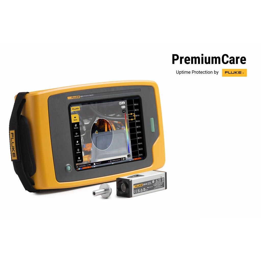 Cámara acústica Fluke ii915 con 3 años de Premium Care Standard y baliza de sonido Fluke SB140