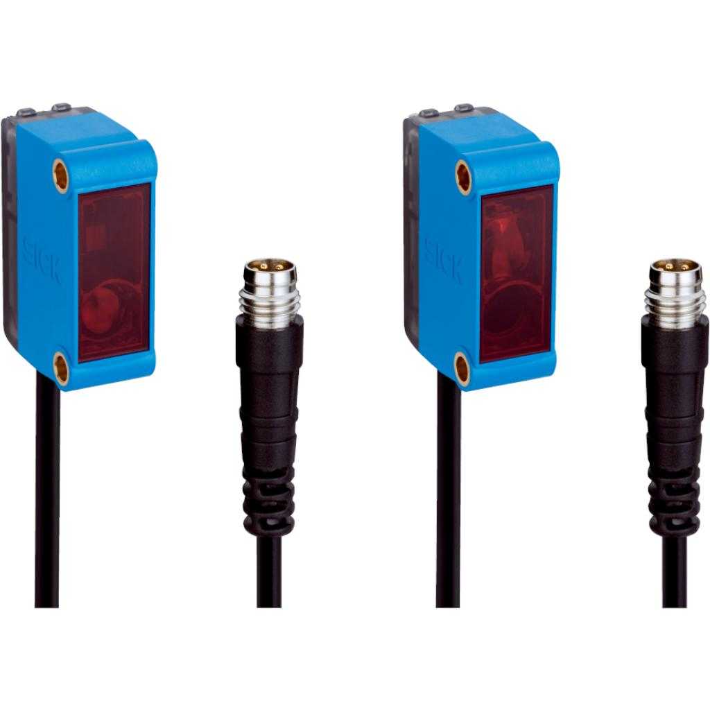 Barrera emisor-receptor GSE6 LED, PNP, claro/oscuro, cable M8 4P