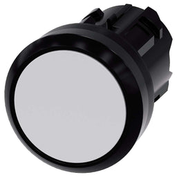 Cabeza pulsador 3SU, 22mm, plástico, blanco, rasante