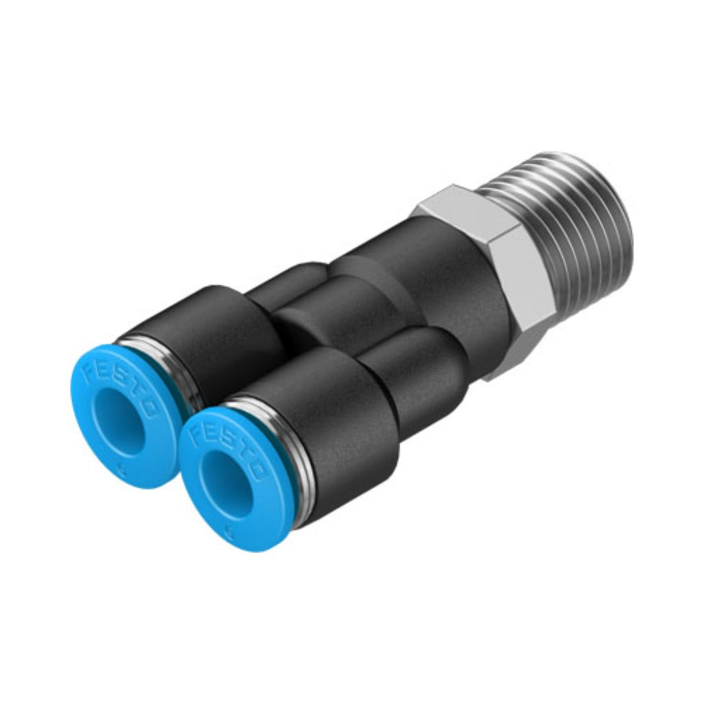 Racor en Y QSY, 1/4, tubo 6 mm