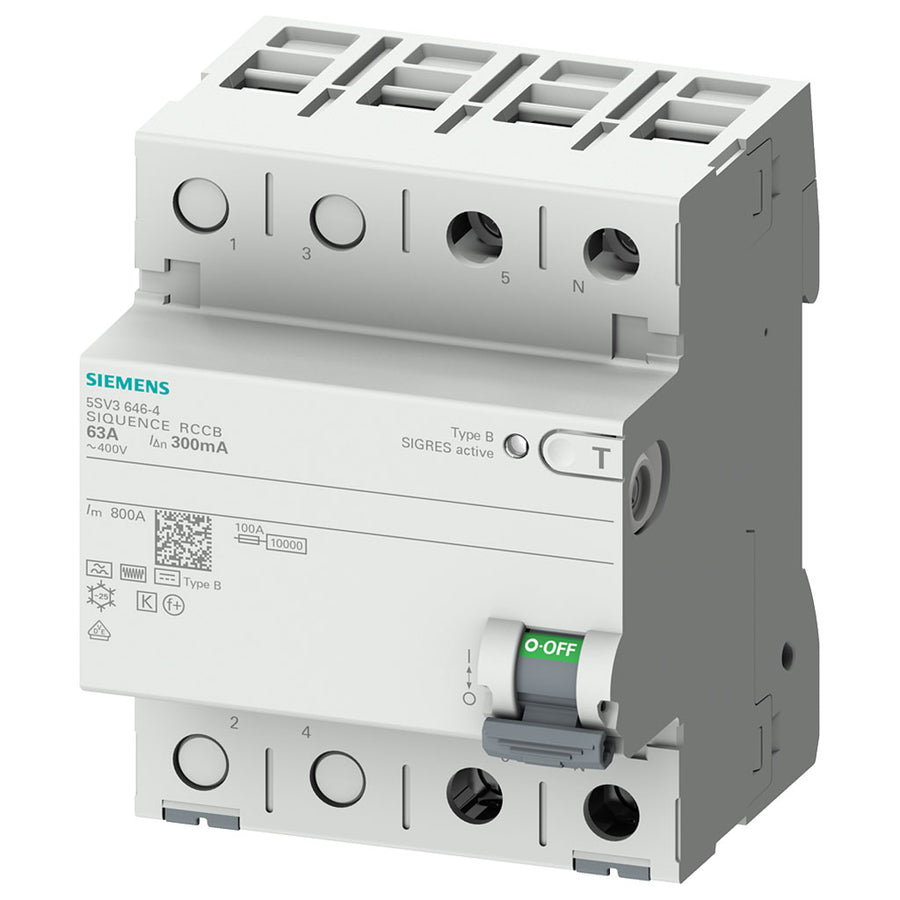Interruptor diferencial, 2 polos, tipo B, 230V, 25A, 300mA, con retardo breve