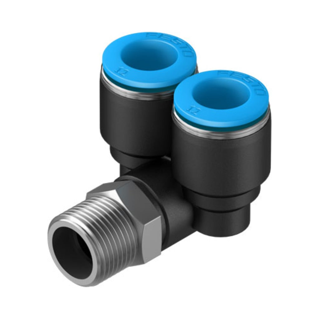 Racor en Y QSY, 3/8, tubo 12 mm