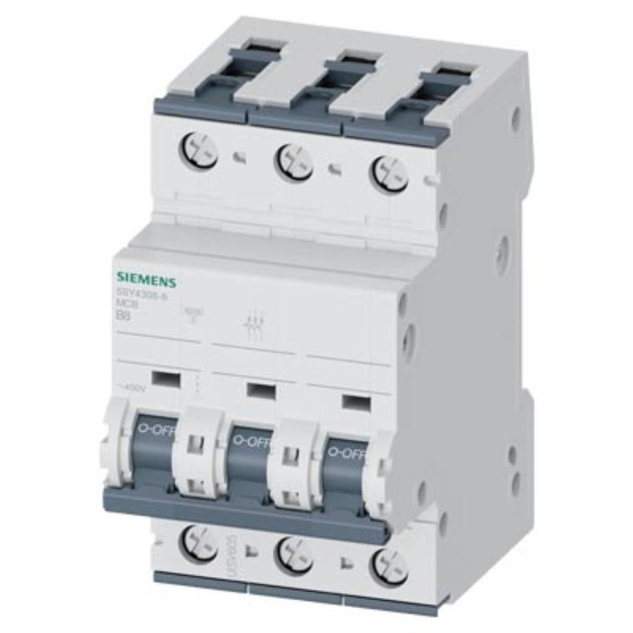 Magnetotérmico 400 V AC 10 kA, 3 polos, B, 8 A,