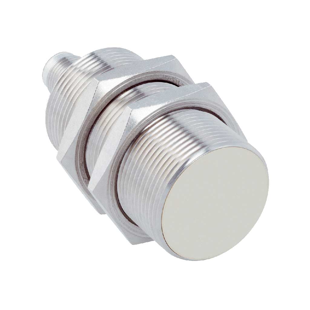 Inductivo IMF30, PNP NO, Sn=15 mm ultracorta, enrasado, C.c. 3 hilos, M12 4P