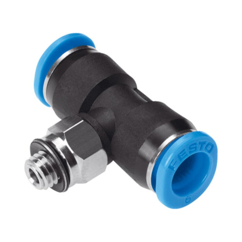 Racor mini en T QSMT, M5, tubo 4 mm