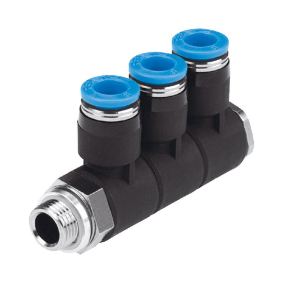 Distribuidor múltiple QSLV3-G1/4-10, DN 5,2 mm