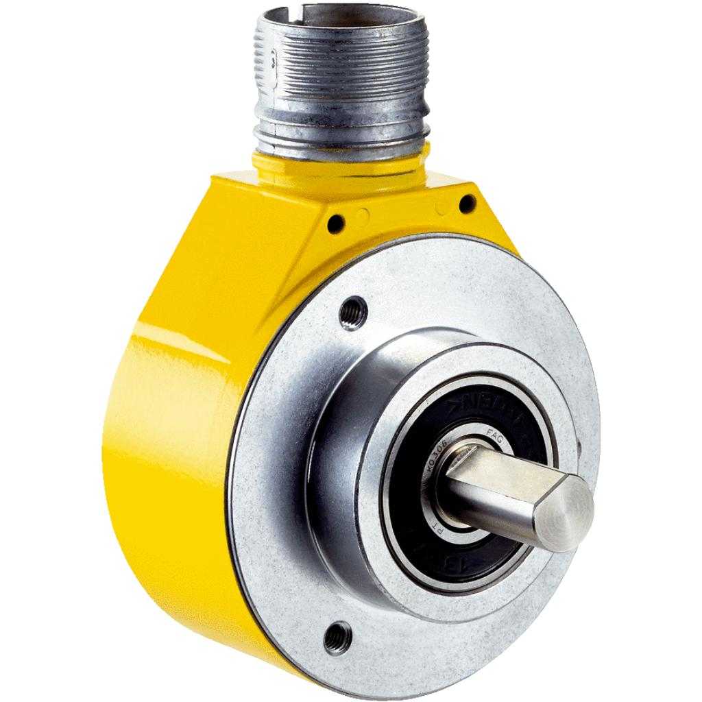 Encoder seguridad AFS/AFM60S Pro, SIL 3, PL e, Eje macizo Brida clamp, M23 12P