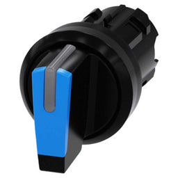 Cabeza selector 3SU, 22mm, plástico, azul, selector