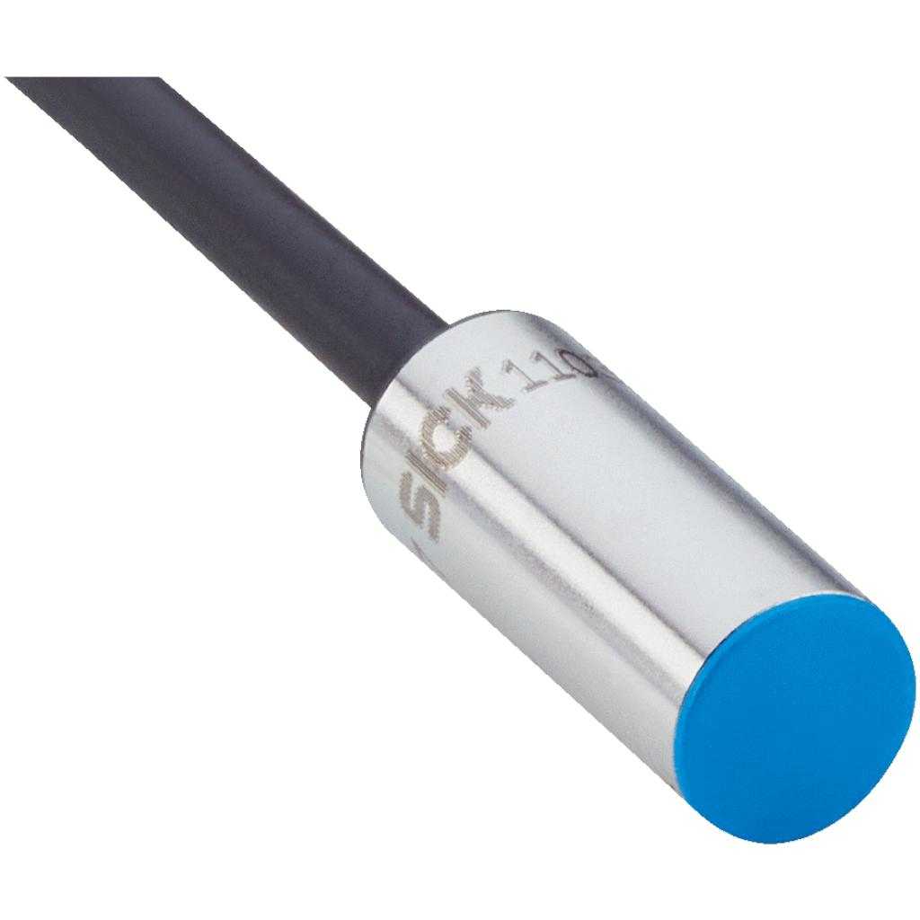 Inductivo IHM06, PNP NO, Sn=3 mm ultracorta, enrasado, C.c. 3 hilos, cable 2 m