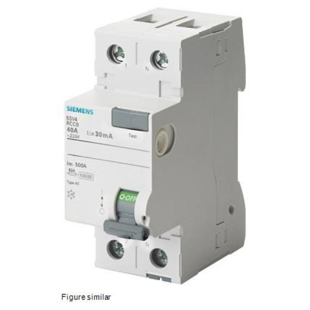 Interruptor diferencial, tipo AC, 230V, 25A, 10mA