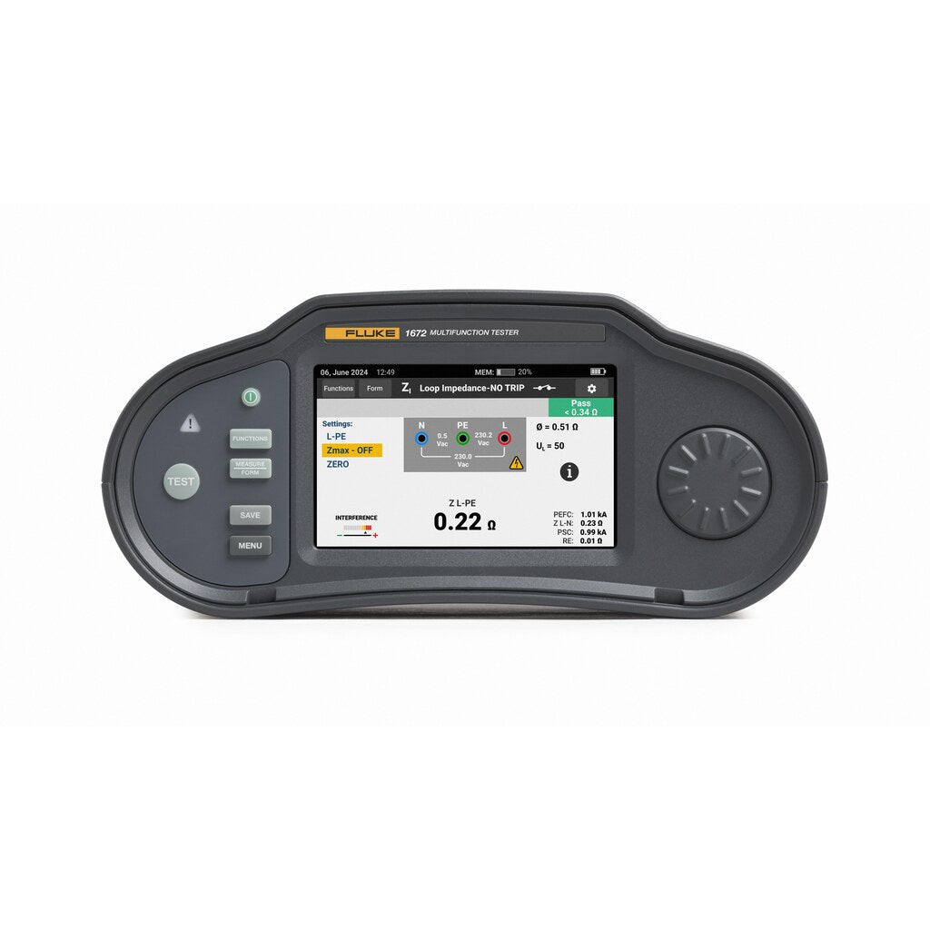 Comprobador de instalaciones multifunción Fluke 1672 SCH