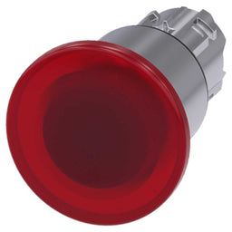 Cabeza seta 3SU, 22mm, metal, rojo, seta