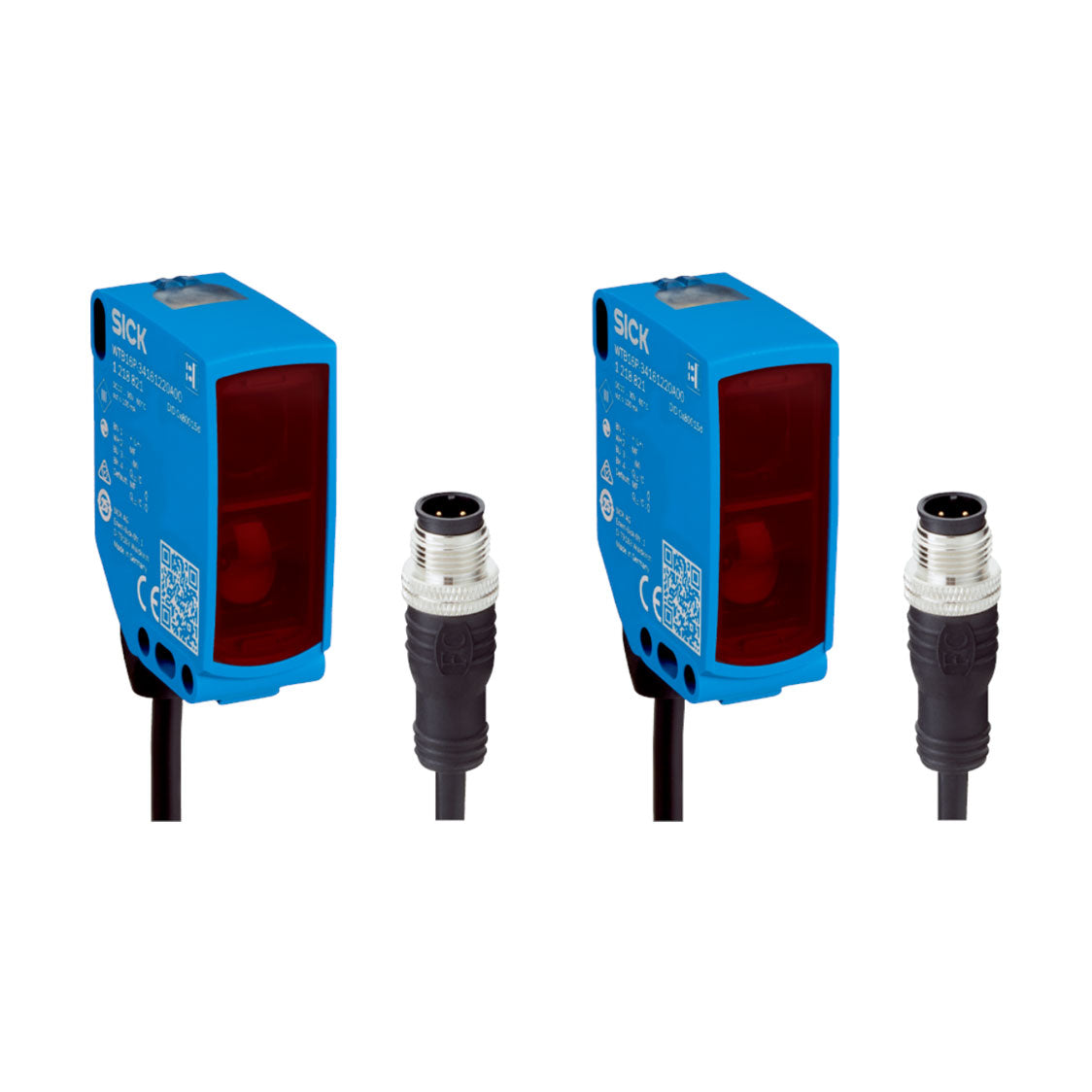 Barrera emisor-receptor WSE16P LED, PNP/NPN, claro/oscuro, cable M12 4P 318mm