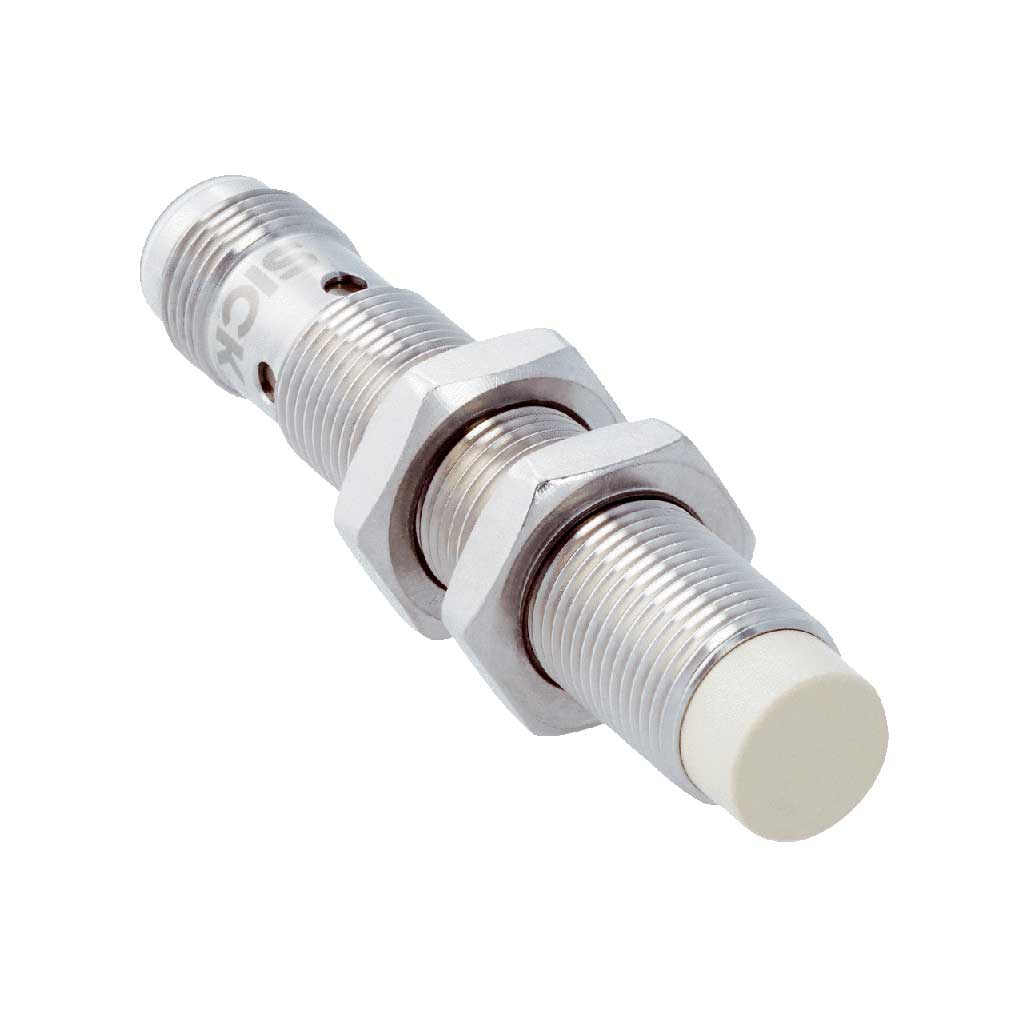 Inductivo IMF12, PNP NO, Sn=8 mm ultracorta, no enrasado, C.c. 3 hilos, M12 4P