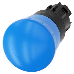Cabeza seta 3SU, 22mm, plástico, azul, seta
