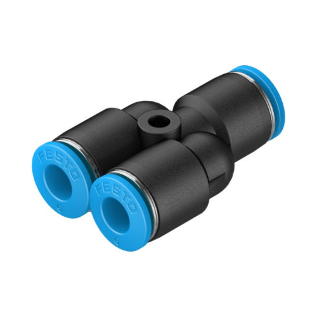 Racor en Y QSY, tubo 6 mm
