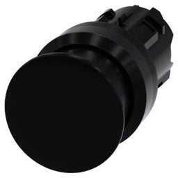 Cabeza seta 3SU, 22mm, plástico, negro, seta