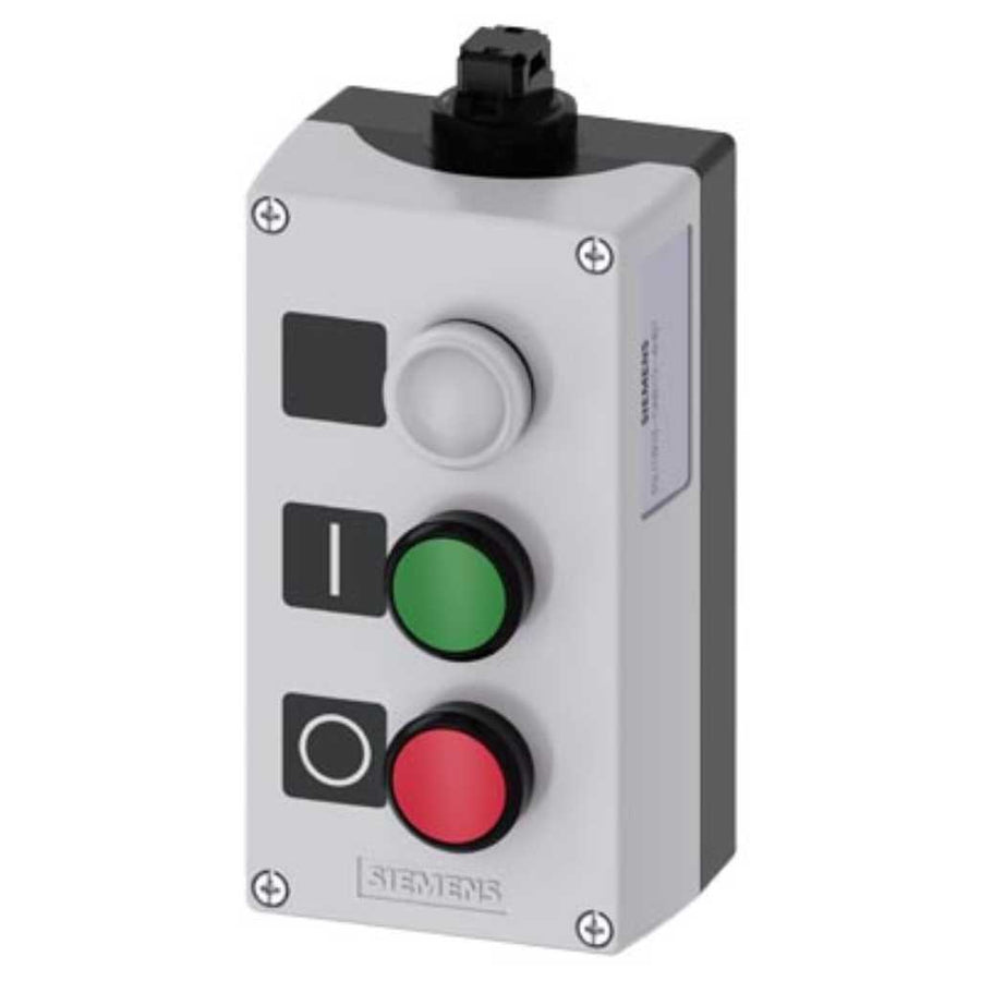 Caja mando 3SU, plástico, 22mm, 3 puntos