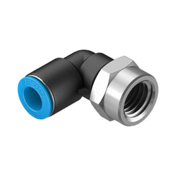 Racor codo QSL 90°, 3/8, tubo 10 mm