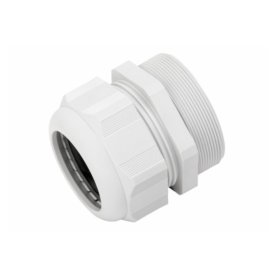 Racor rosca Métrica Plástico Gris RAL 7035 M25