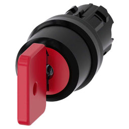 Cabeza llave 3SU, 22mm, plástico, rojo, con llave