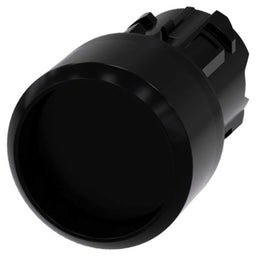 Cabeza pulsador 3SU, 22mm, plástico, negro