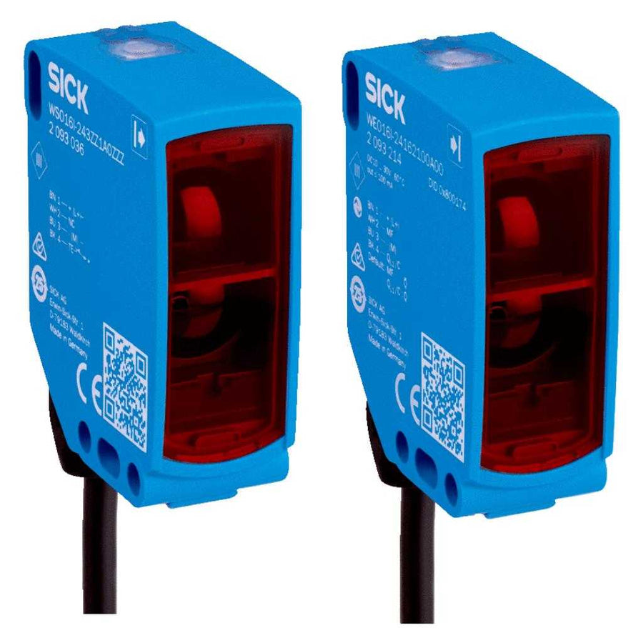Barrera emisor-receptor WSE16I LED, PNP/NPN, claro/oscuro, cable 4H 2m