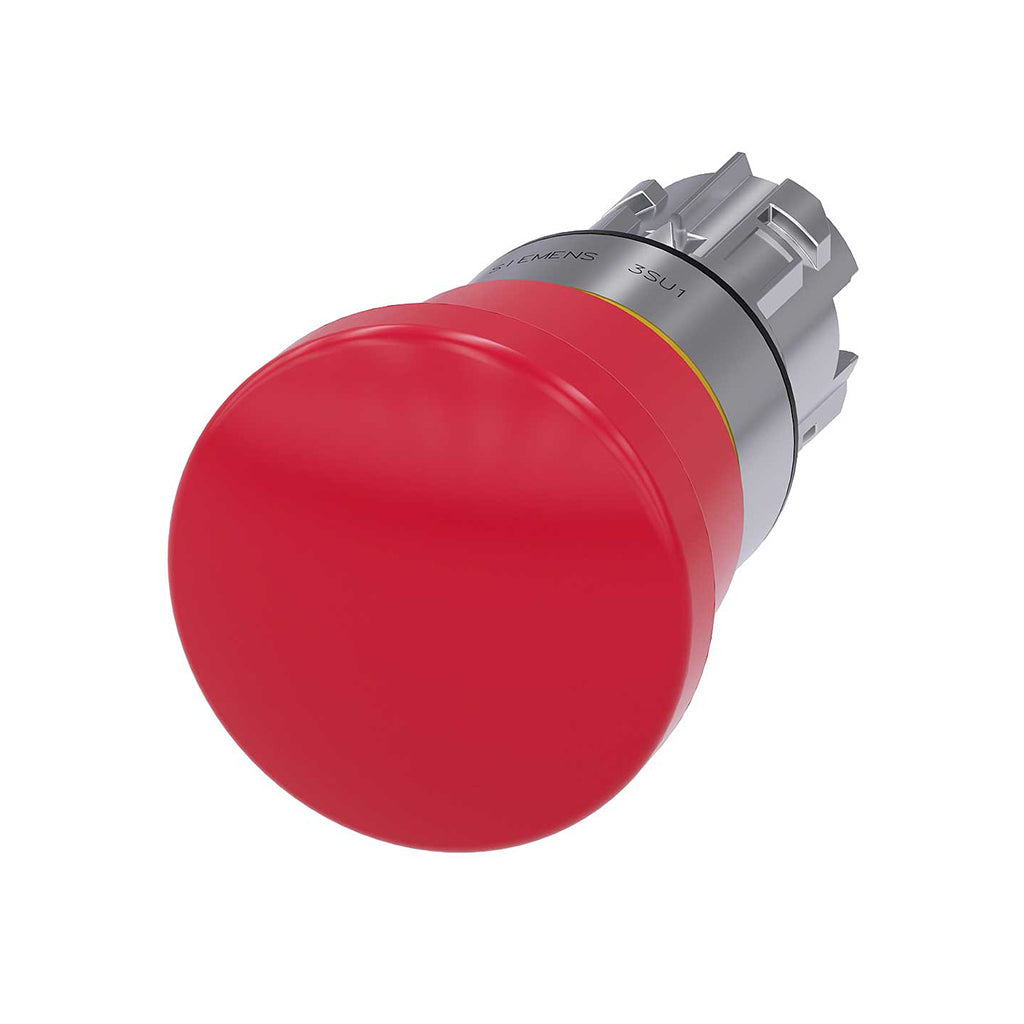 Cabeza seta 3SU, 22mm, metal, rojo, seta
