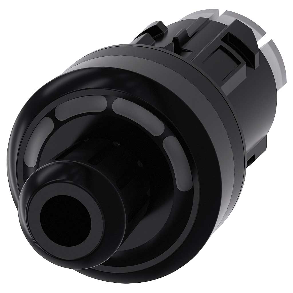 Cabeza llave 3SU, 22mm, plástico, negro, con llave