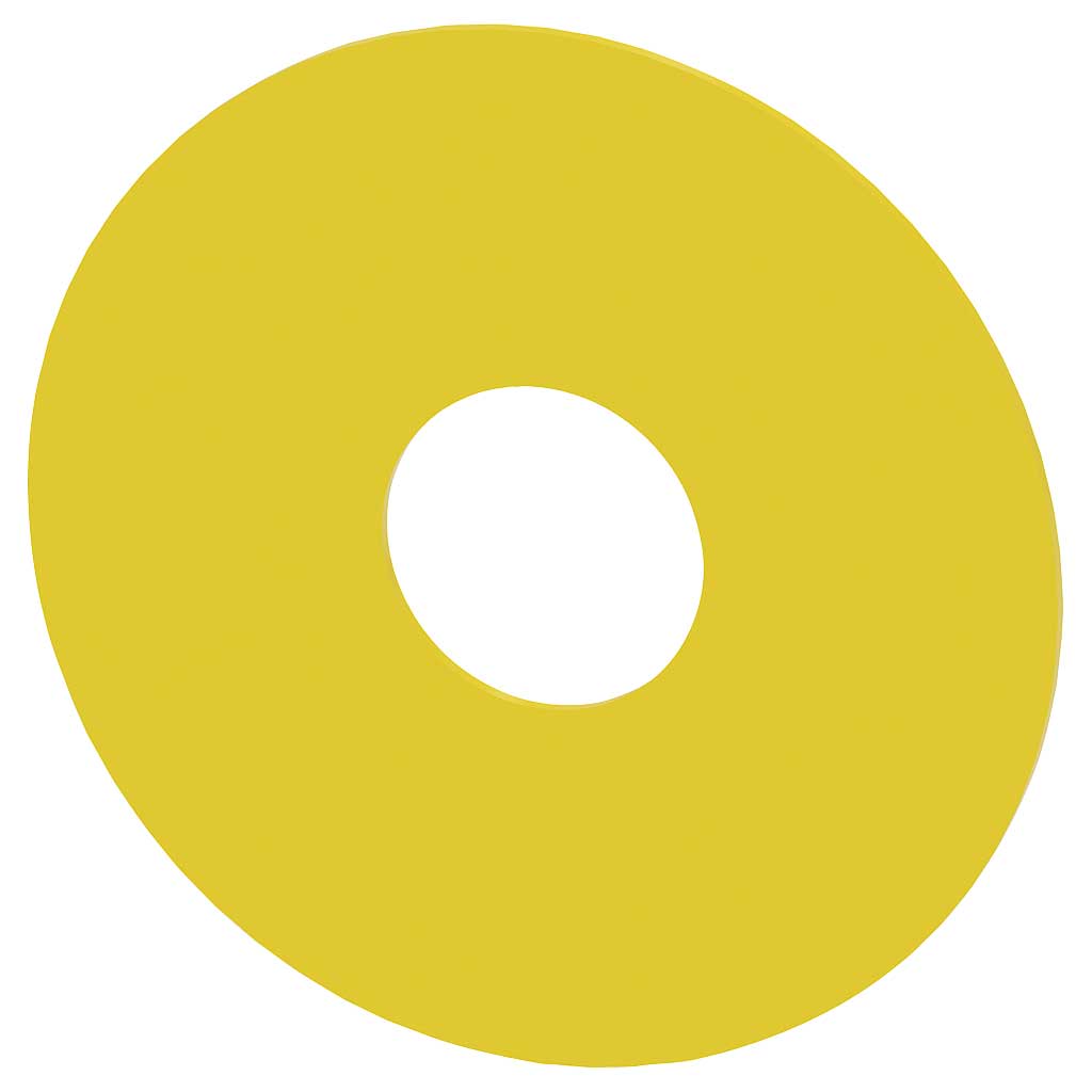 Cabeza seta 3SU, 75mm, amarillo, seta