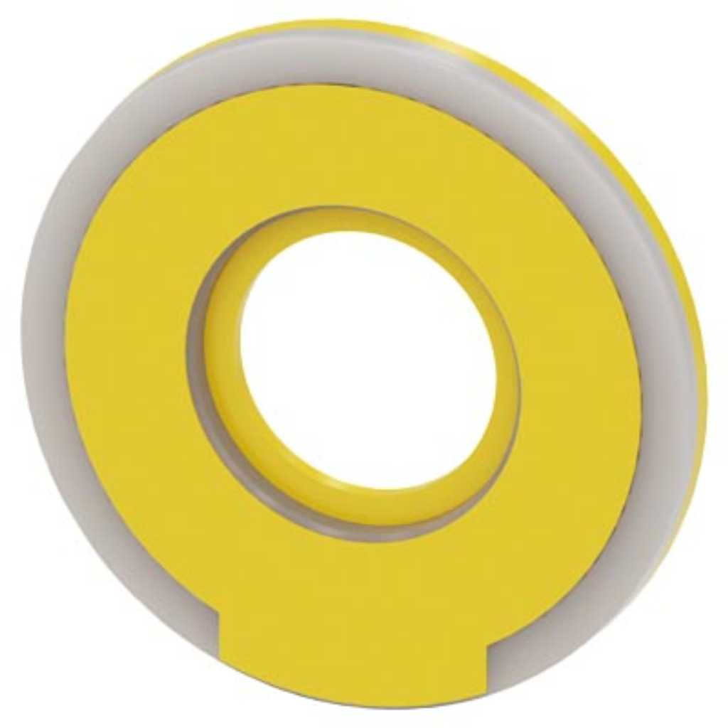 Cabeza seta 3SU, 60mm, amarillo, seta