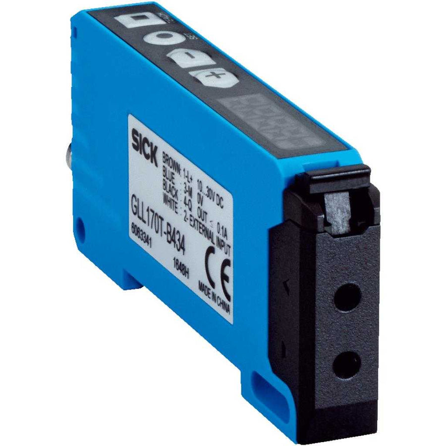 Sensor fibra óptica GLL170, Amplificador de fibr, Luz roja visible, M8 4P
