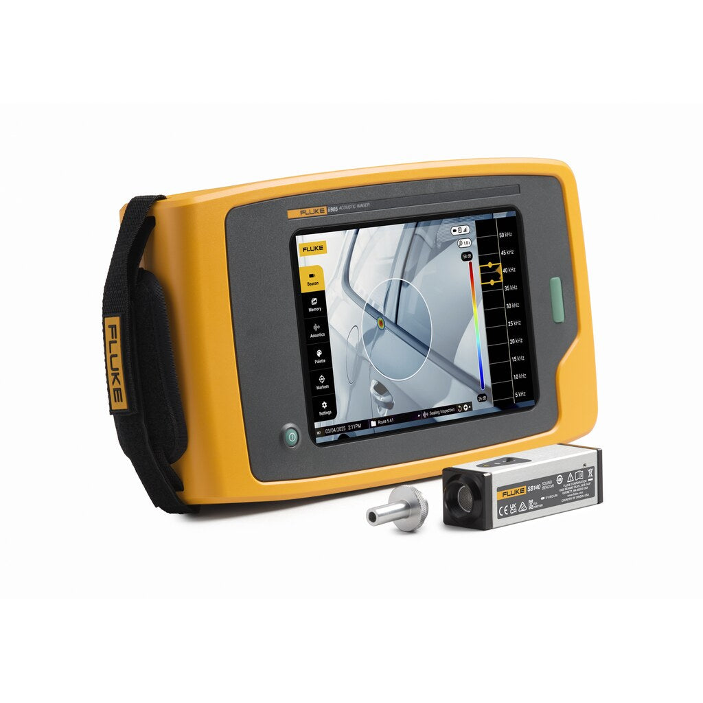 Cámara acústica Fluke ii905 con 1 año de Premium Care Standard y baliza de sonido Fluke SB140