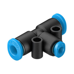 Racor mini en T QSMT, tubo 4 a 3 mm